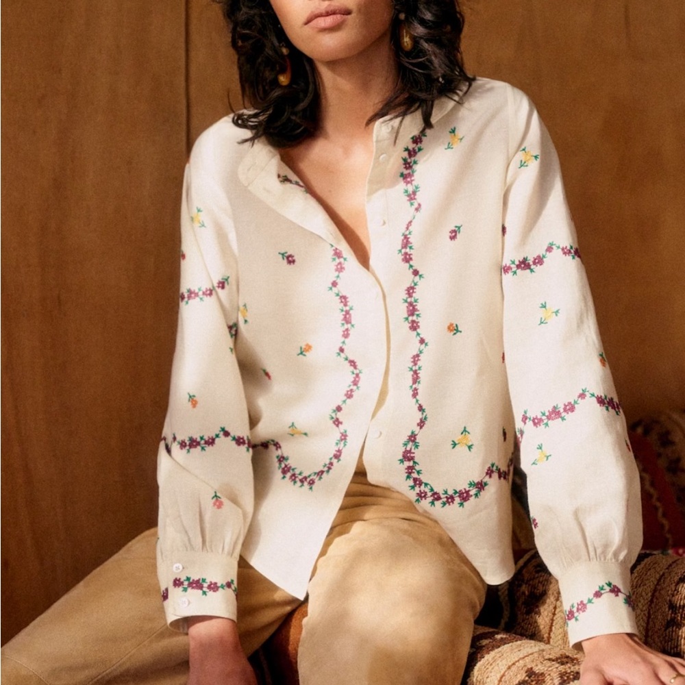 Sézane x Lucio Vergara  Elvio shirt NWT